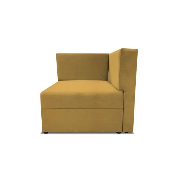 Диван модульный прямой «Бергамо», три секции, велюр, цвет dream yellow