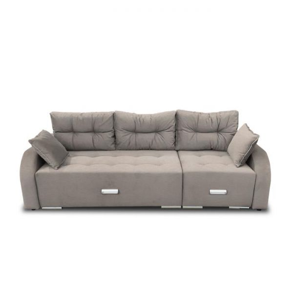 Диван трансформер «Милан», с выдвижным углом, пантограф, рогожка, цвет savana plus beige