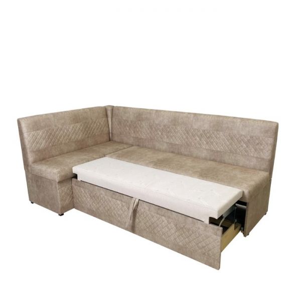 Кухонный уголок «Фантазия», левый угол, цвет эмилия милк