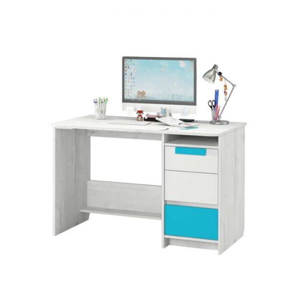 Стол письменный «Бриз №17.2», 1200 ? 602 ? 767 мм, цвет дуб эльза / бирюза / белый