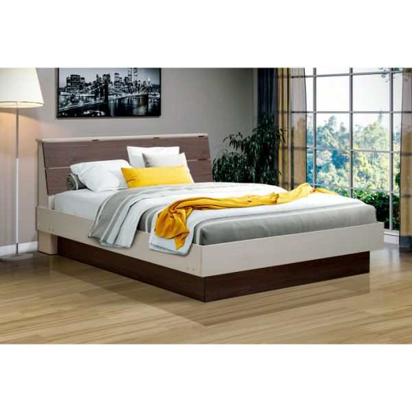 Кровать «Венеция 9», 1200 ? 2000 мм, цвет ясень анкор тёмный/ясень анкор светлый