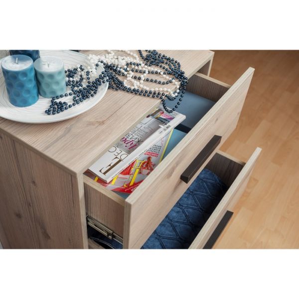 Комод Nature 45, 600 ? 434 ? 1001 мм, цвет гаскон пайн / чёрный