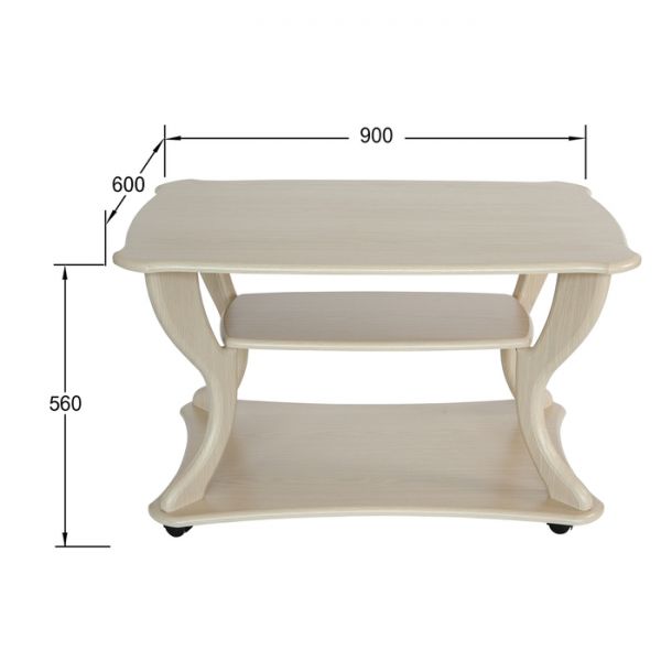 Стол журнальный «Маэстро», сж-02, 900 ? 600 ? 560 мм, цвет дуб / венге