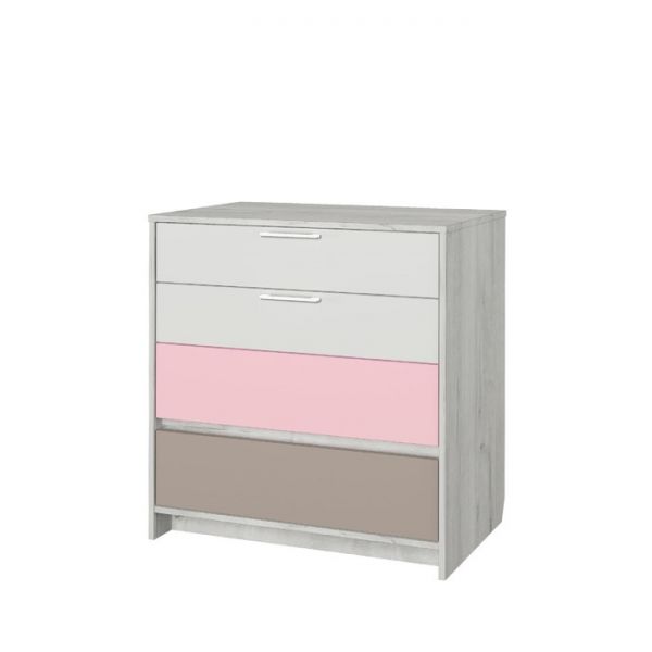 Комод «Зефир № 9.1», 802 ? 536 ? 838 мм, цвет дуб эльза / голубой