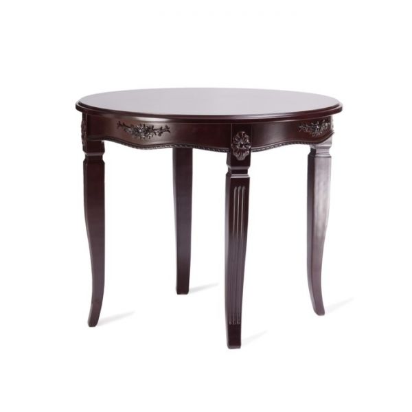 Стол круглый София 900х900х750 бук/цвет покраски темный орех