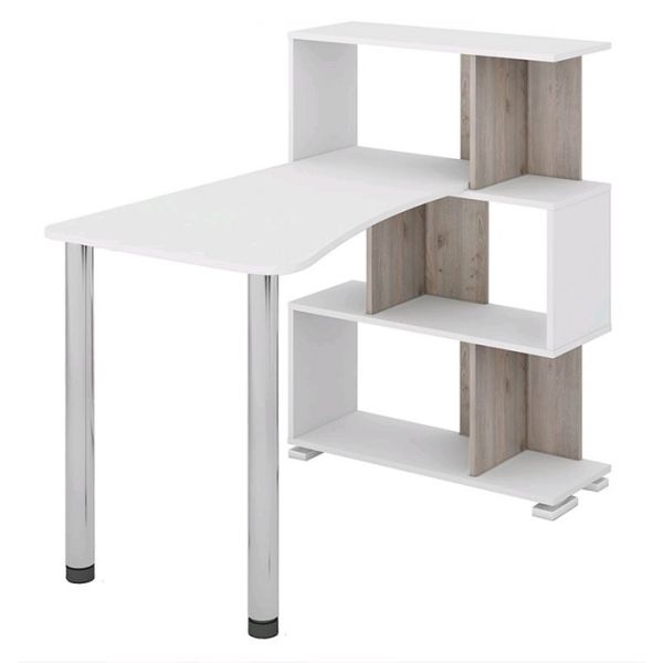 Стол-стеллаж «СЛ-5-3СТ-2», 3 этажный, 750 ? 1182 ? 1060 мм, цвет белый