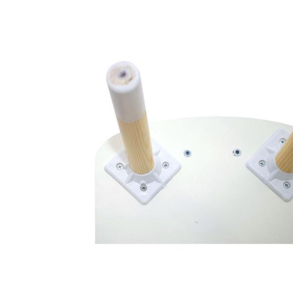 Детский стул Stumpa мишка белый