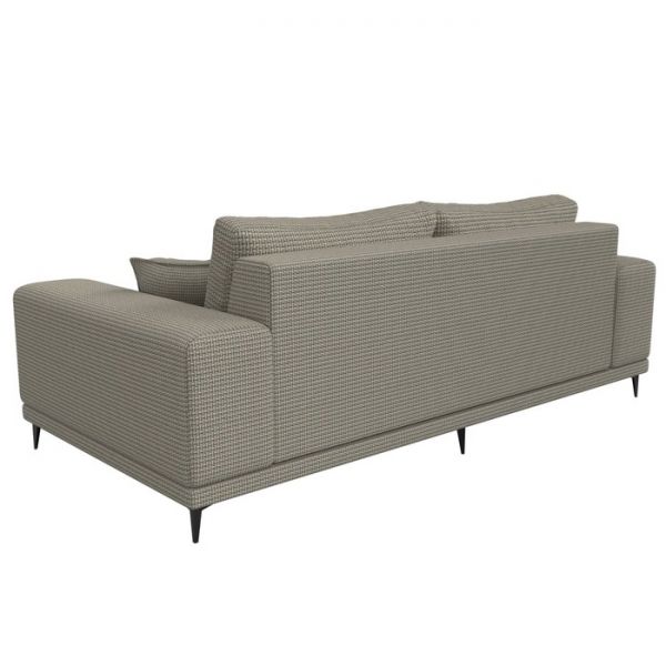 Прямой диван «Льюес», без механизма, рогожка, цвет бежевый