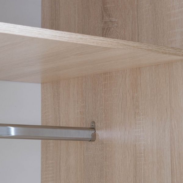 Шкаф трёхстворчатый Бася-1 2100х1200х560 дуб сонома/ясень анкор светлый