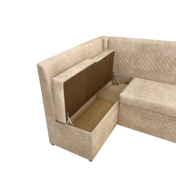 Кухонный уголок «Фантазия», левый угол, цвет эмилия милк