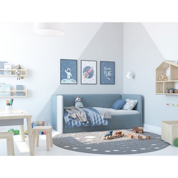 Кровать-диван Leonardo, боковина большая, 180х80 см, цвет бежевый