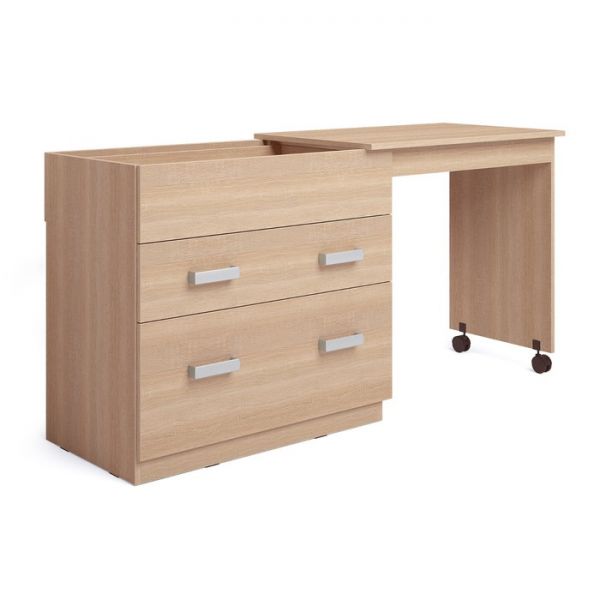 Комод трансформер, 510х800(1500)х750, Дуб сонома