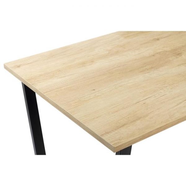 Стол АТЛАНТ-11 1300*800х750 Дуб Небраска/Опора АТЛАНТ-Черный матовый