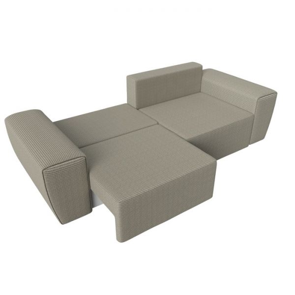 Прямой диван «Беккер», механизм еврокнижка, рогожка, цвет бежевый