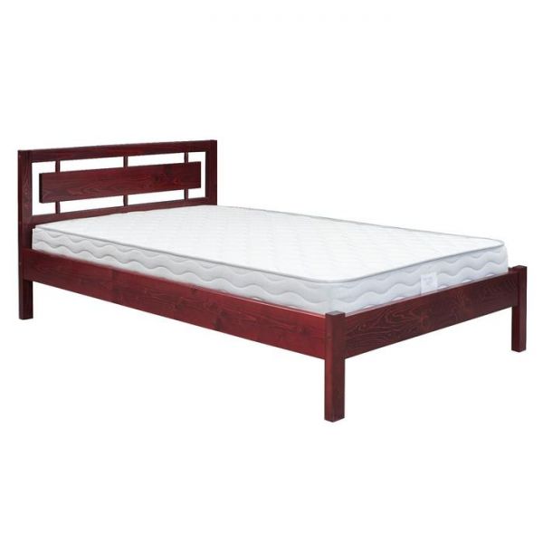 Кровать «Елена 1», 1600х1900, массив сосны, цвет вишня