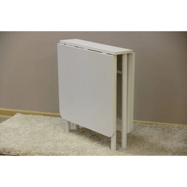 Стол-книжка 1270/168х600х630 белый/белый глянец