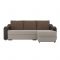 Угловой диван «Монако», механизм еврокнижка, рогожка, цвет бежевый / коричневый