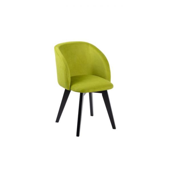 Стул Милли Канада 08 микровелюр салатовый/ Стандарт массив черное дерево