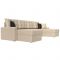 П-образный диван «Ливерпуль», механизм дельфин, экокожа, цвет бежевый