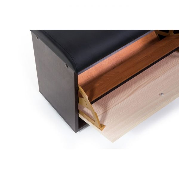 Обувница МС 1(118), 620х300х460, Венге/Ясень/Черный