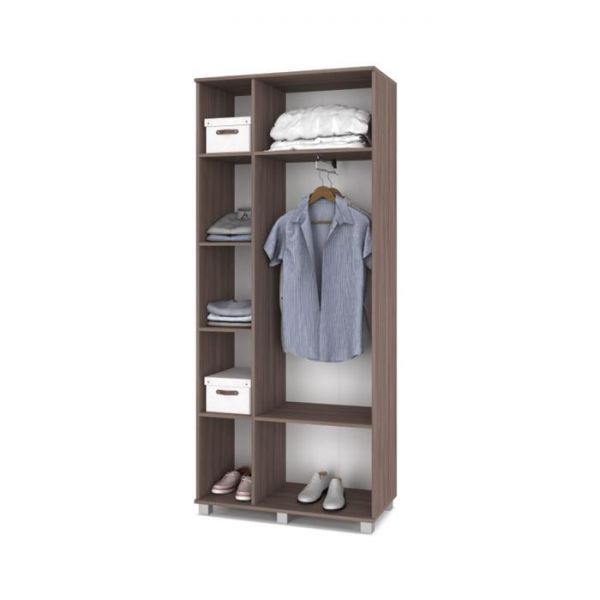 Шкаф трёхстворчатый Карина К32 с зеркалом 900x420x2100 Ясень шимо темный/светлый