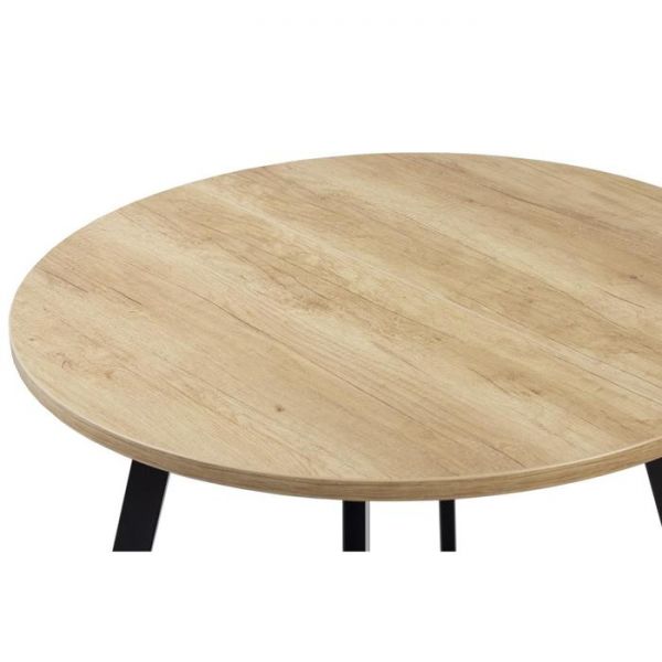 Стол РИМ D-1050/1500 Дуб Небраска/Опора РИМ Гаспар-К, черный матовый