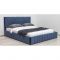 Кровать Милана, 1800х2000, ортопедическое осн+ПМ, Лекко океан/Полуночно-синий