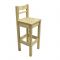 Барный стул с высокой спинкой, 400 ? 400 ? 1150 мм, цвет сосна