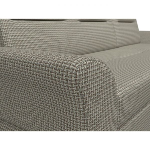 Угловой диван «Клайд», механизм дельфин, рогожка, цвет бежевый