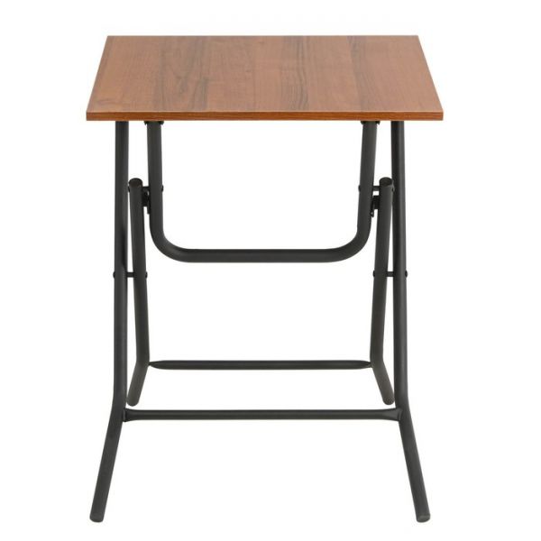 Стол складной Ривьера, 600х600х750, Орех ноче Экко/Черный