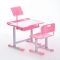 Растущая парта со стулом S05, розовая, ростовая группа №3-4