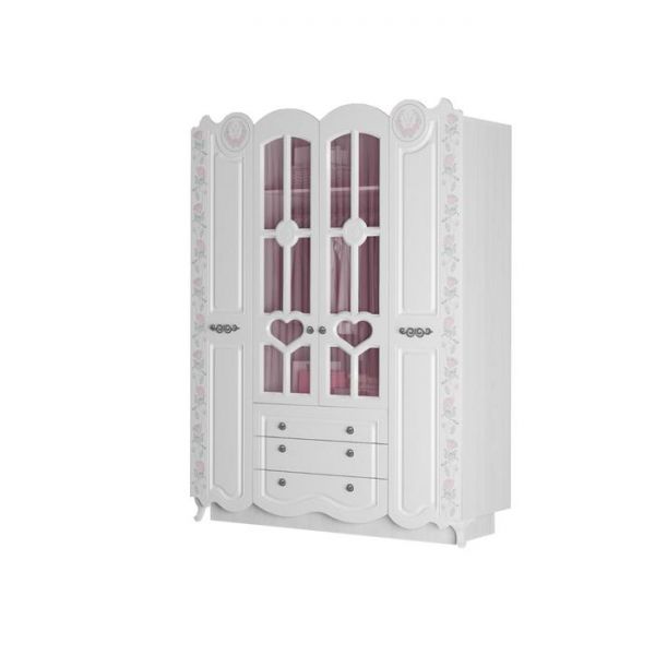 Шкаф 4-х створчатый «Розалия №24», 1600 ? 544 ? 2134 мм, цвет лиственница белая