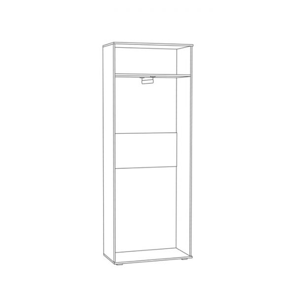 Шкаф 2х дверный Марко, 798х392х2105, Дуб сонома