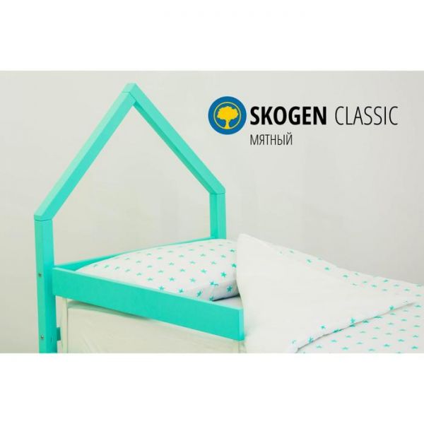 Детская кровать-домик мини "Svogen мятный"