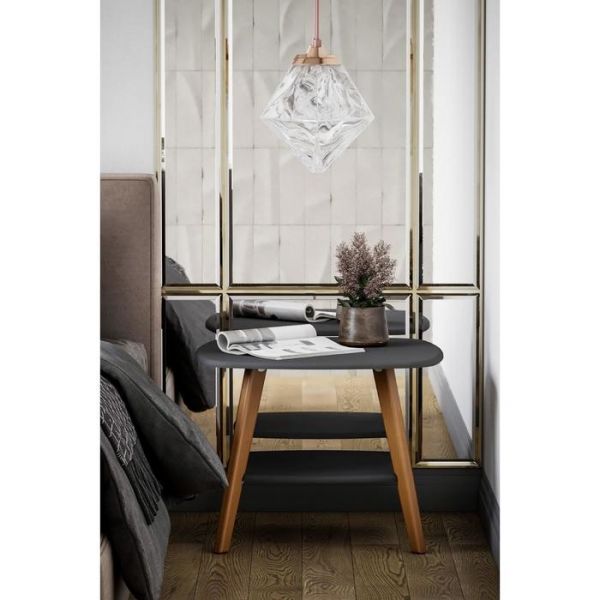 Стол журнальный «Хадсон», 650 ? 650 ? 500 мм, цвет графит