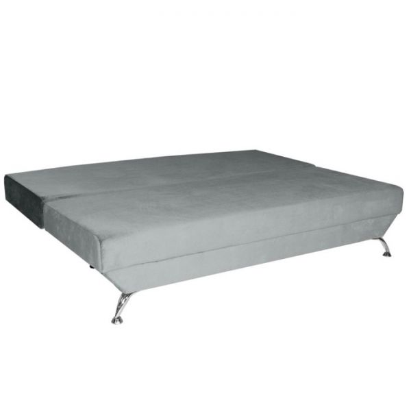 Прямой диван «Юность 17», механизм еврокнижка, ППУ, велюр, цвет бежевый