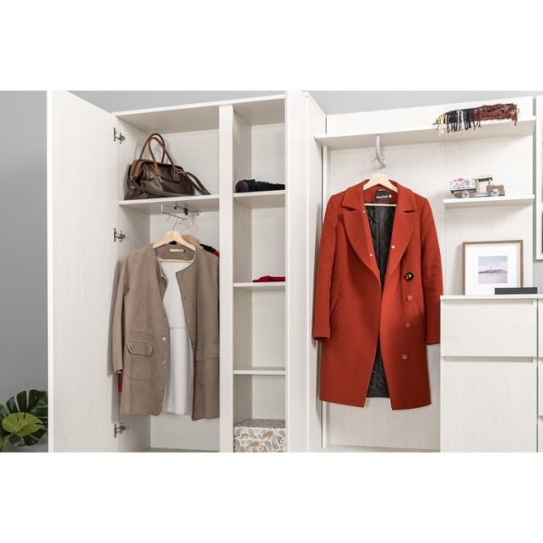 Шкаф 2х створчатый Ника 13.11, 918х383х2079, Ясень анкор