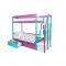 Детская двухъярусная кровать Бельмарко Svogen мятный-лаванда