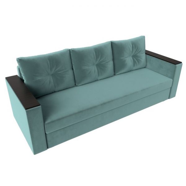 Диван прямой «Атланта лайт», без стола, еврокнижка, велюр, цвет, цвет бежевый