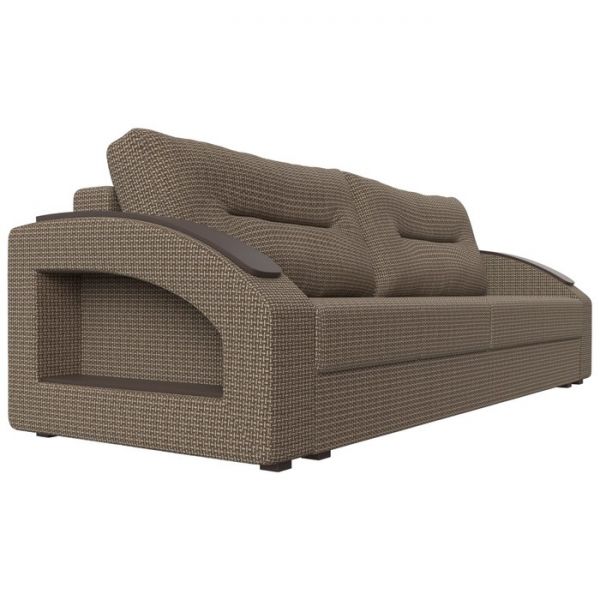 Прямой диван «Канзас», ткань корфу, цвет коричневый