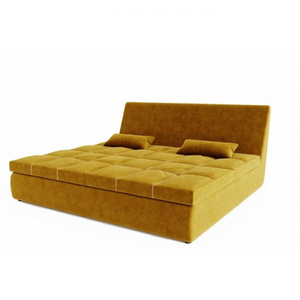 Прямой диван «Калифорния 3», велюр, цвет селфи 01