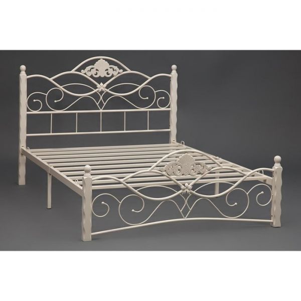 Кровать CANZONA(осн.металл), 160х200 см , Белый