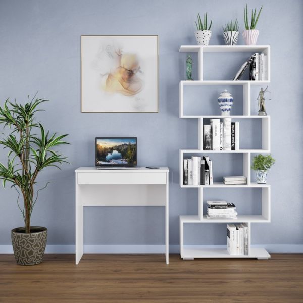 Стол письменный Найс с ящиком,750х350х750, Белый