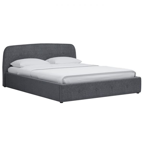 Кровать Илона, 1600х2000, ортопедическое осн+ПМ, Ролан/Серый