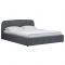 Кровать Илона, 1600х2000, ортопедическое осн+ПМ, Ролан/Серый