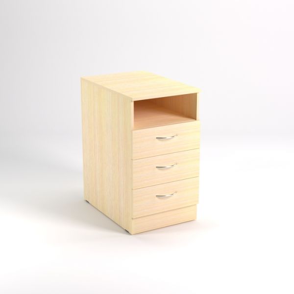 Тумба приставная ТСн4.6(16), 425х600х750 мм, белый шагр