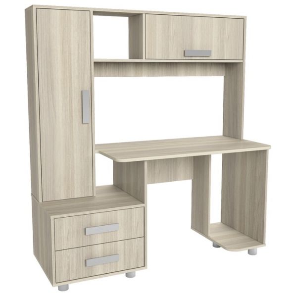 Стол компьютерный Альянс 8, 1450х570х1600, Дуб молочный