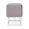 Банкетка Sheffilton SHT-B9 350х350х450 микровелюрсиреневая орхидея/белый муар металл