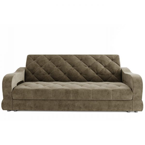 Прямой диван «Бруно 1», механизм книжка, велюр, цвет селфи 01