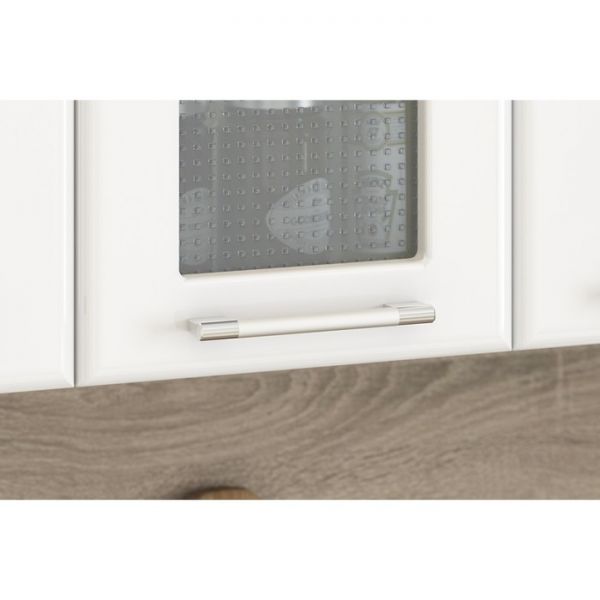 Кухонный гарнитур Яна 1600х600 белый/белый Орхидея/лайм